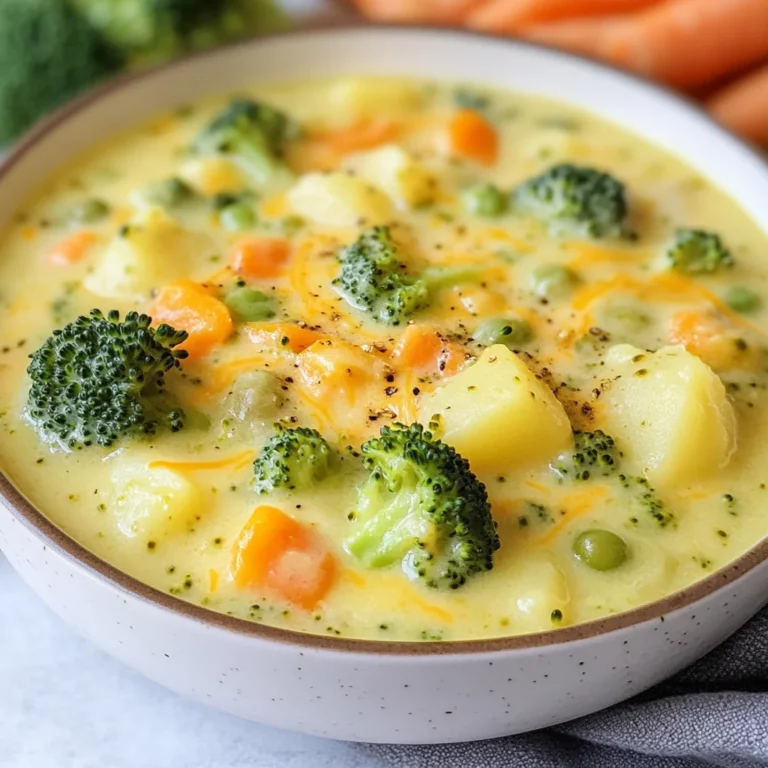 Broccoli Potato Cheese Soup Recipe