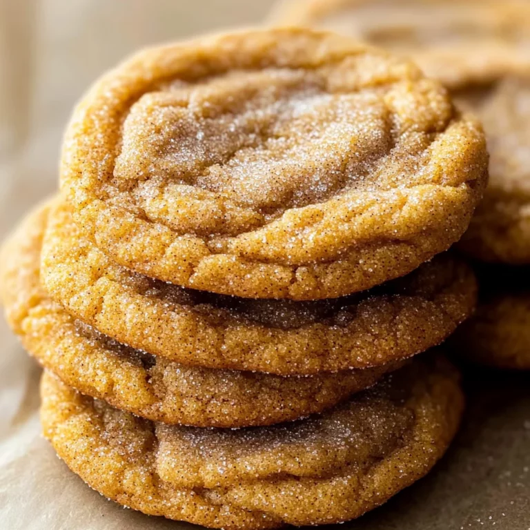 Chewy Pumpkin Snickerdoodle Cookies