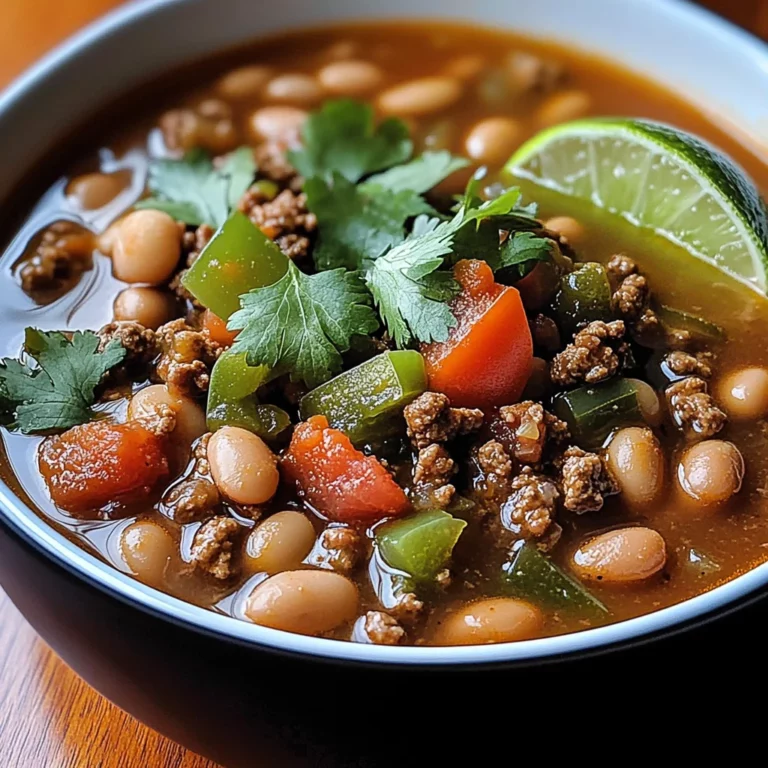Pinto Beans Green Chile And Beef Soup