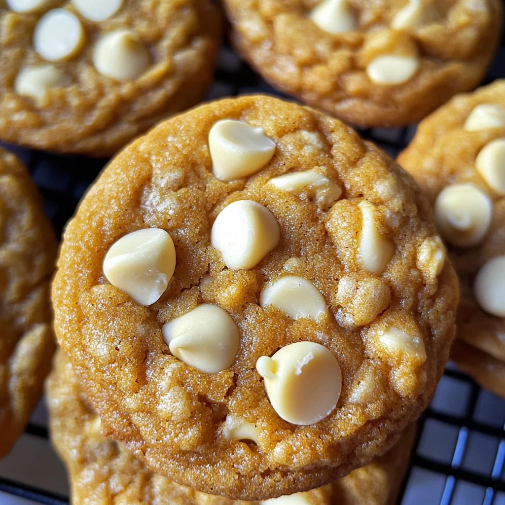 Pumpkin White Chocolate Chip Cookies Recipe