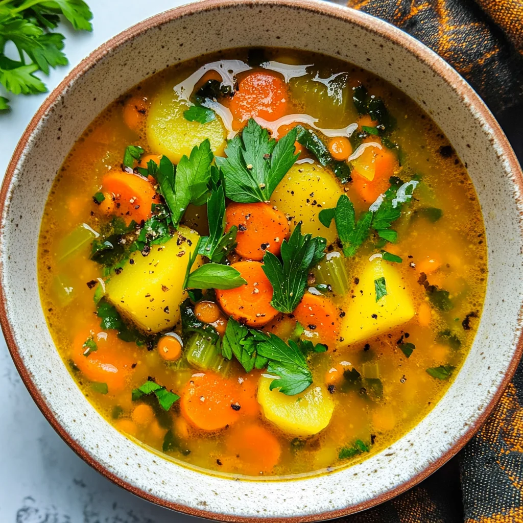 Anti-Inflammatory Veggie Soup with Turmeric