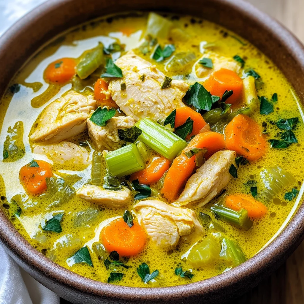 Anti Inflammatory Turmeric Chicken Soup