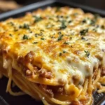 Baked Cream Cheese Spaghetti Casserole