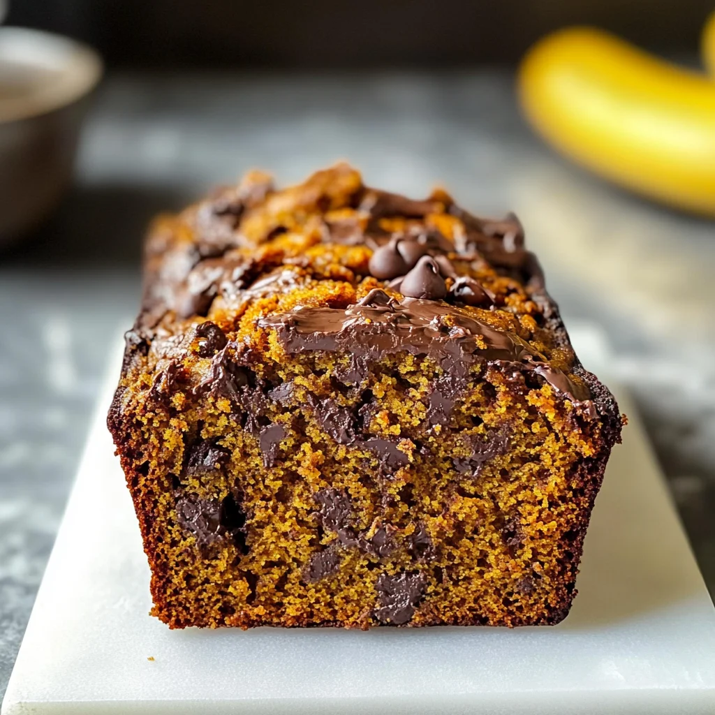 Banana Chocolate Chip Pumpkin Bread