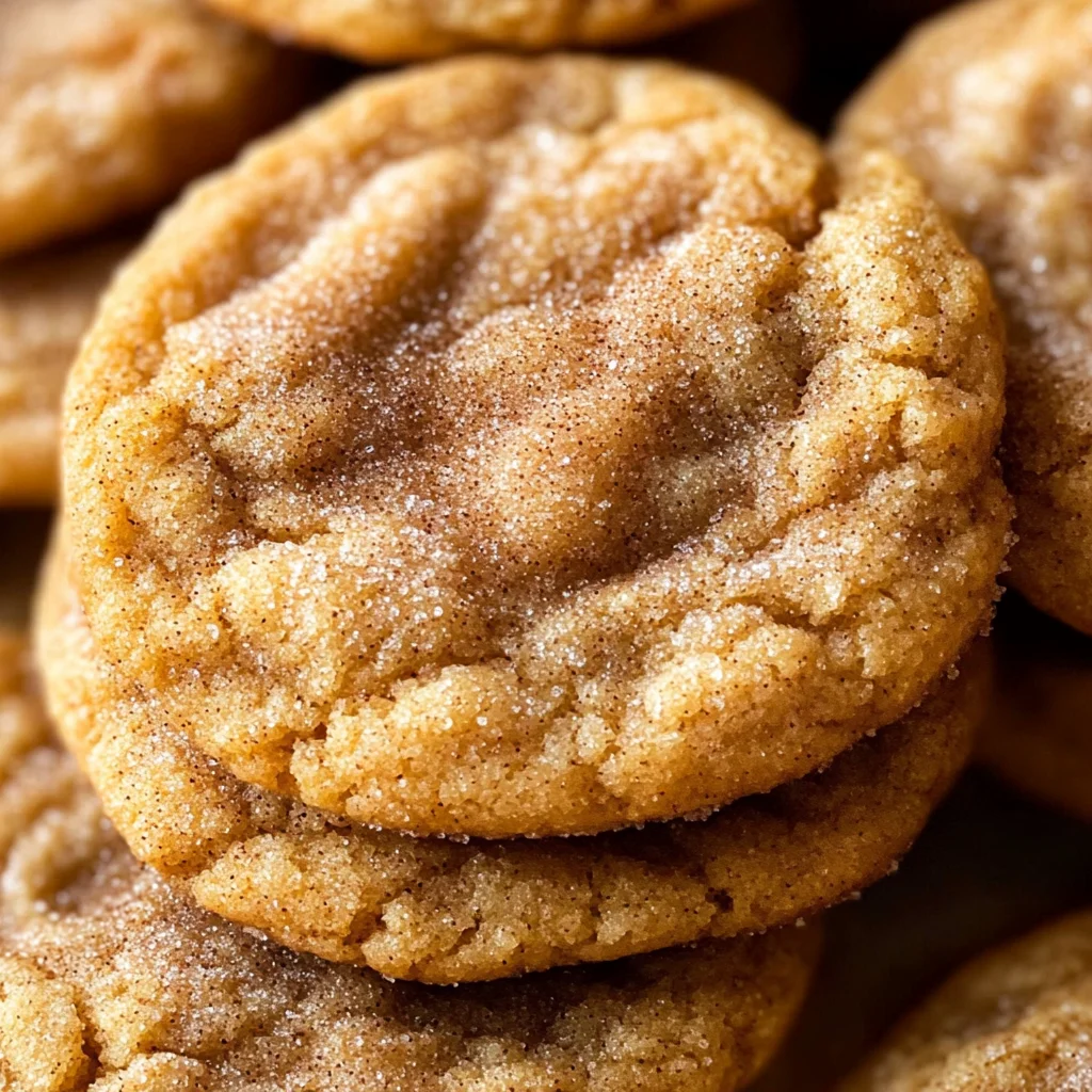 Chewy Pumpkin Snickerdoodle Cookies