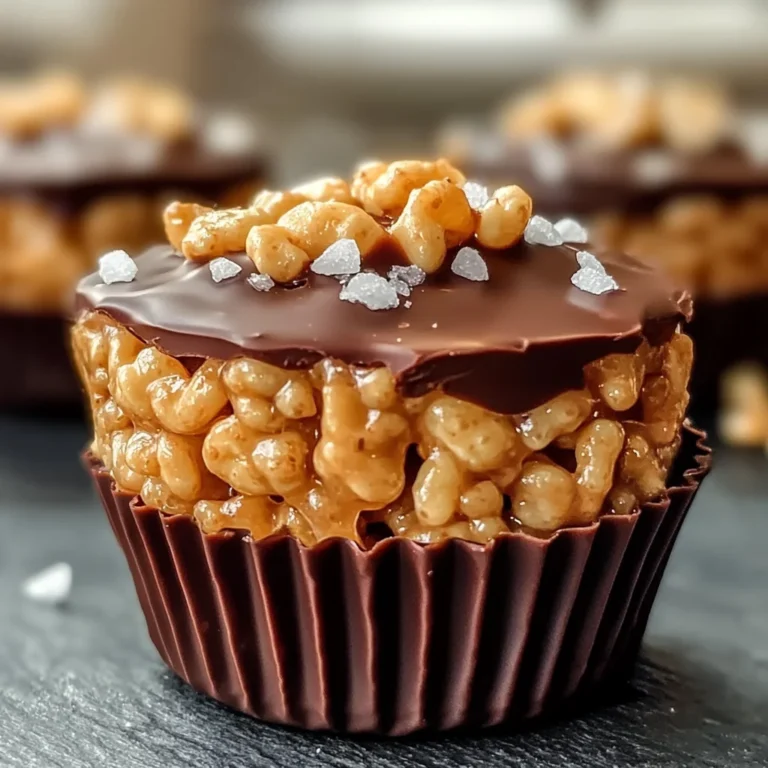 Chocolate Peanut Butter Rice Krispie Cups
