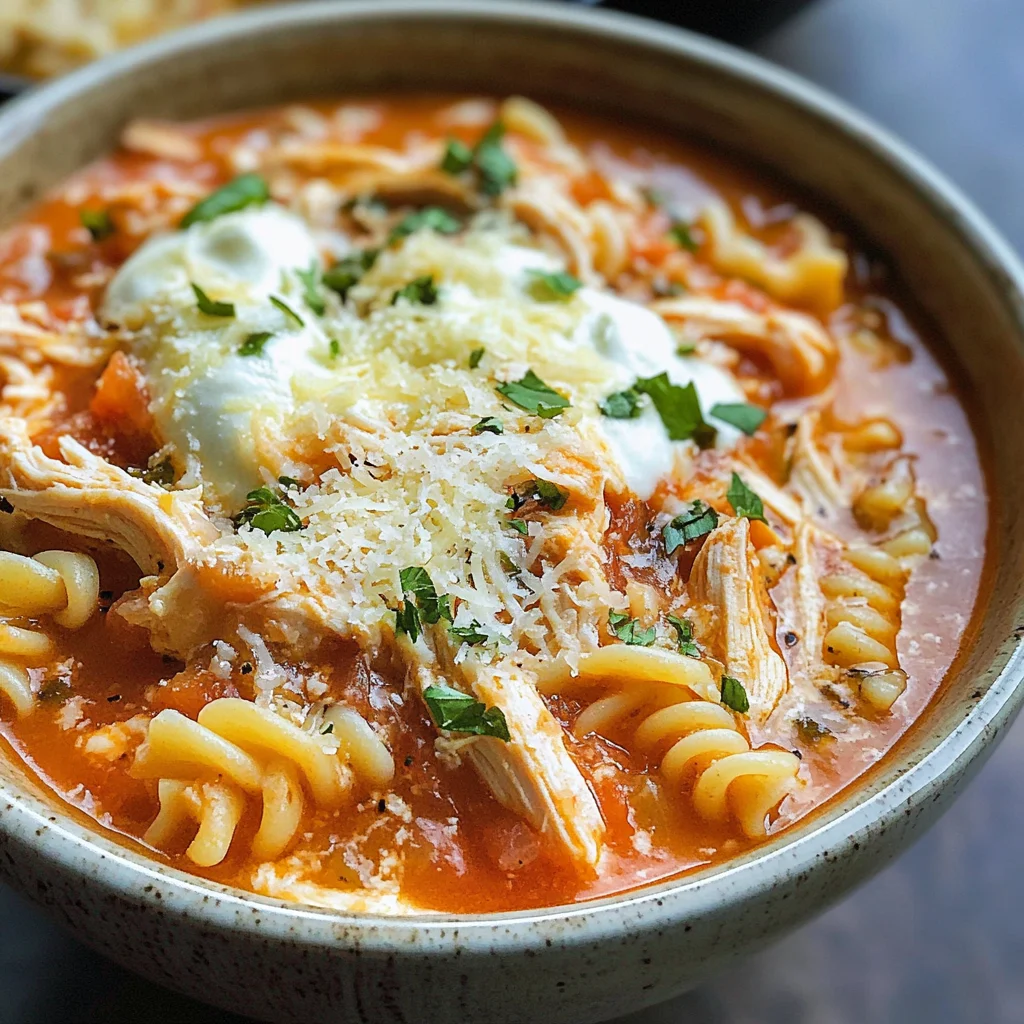 Crockpot Chicken Parmesan Soup Recipe
