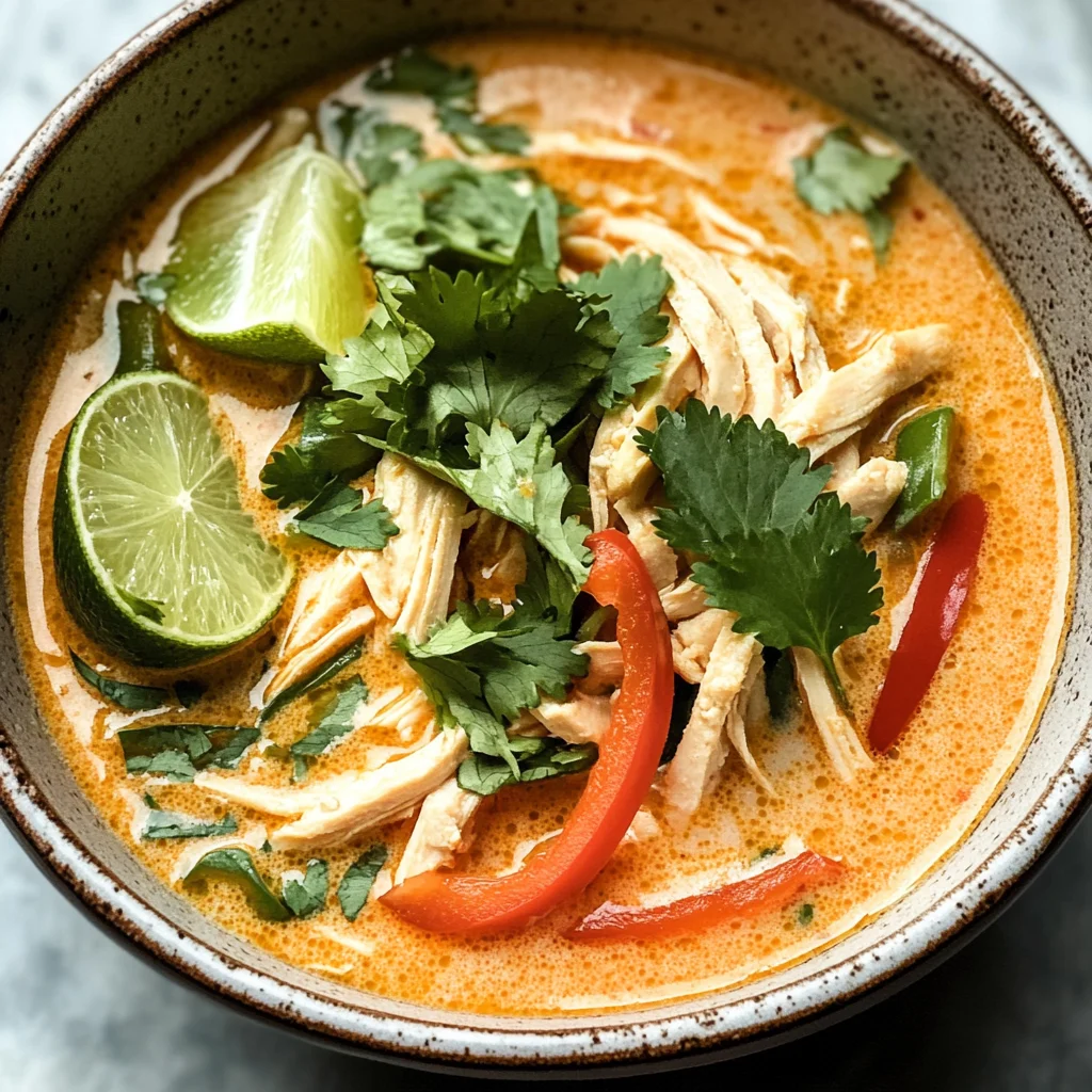 Easy Thai Coconut Chicken Soup