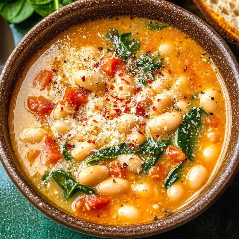 Fire Roasted Parmesan & White Bean Soup