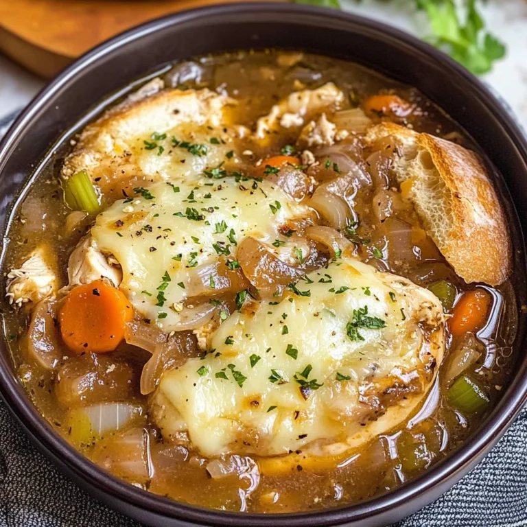French Onion Chicken Soup