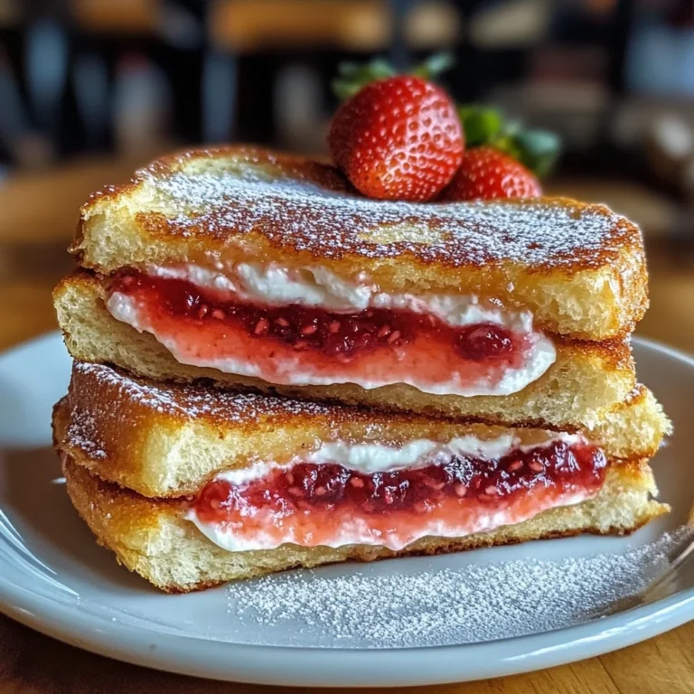 Fried Strawberry Cheesecake Sandwiches