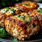 Garlic Parmesan Chicken Meatloaves