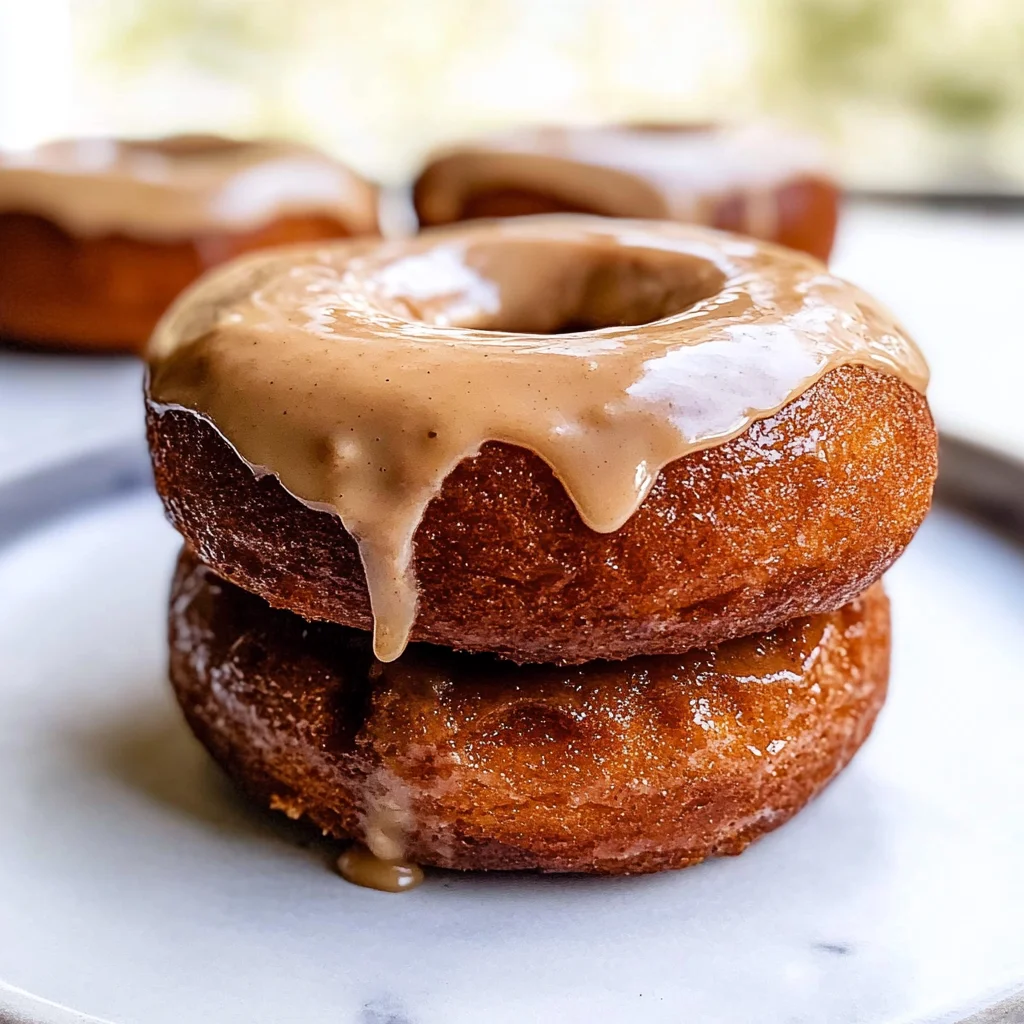Gluten and Dairy Free Pumpkin Donuts with Maple Glaze