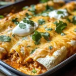 High Protein Creamy Chilli Chicken Enchiladas