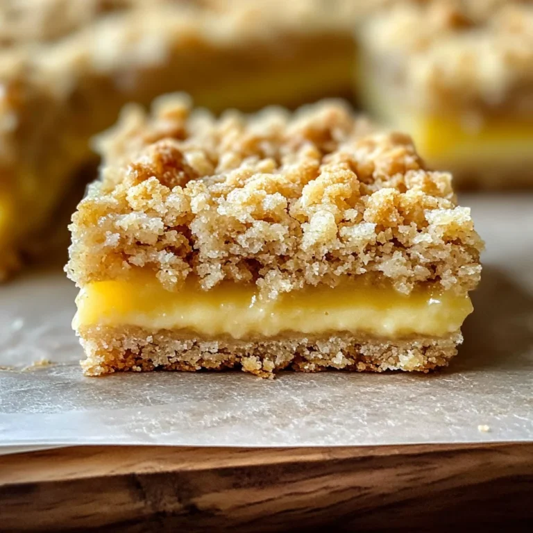 Lemon Oatmeal Crumble Bars