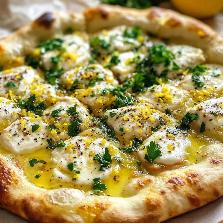 Lemon Pizza with Fresh Herbs
