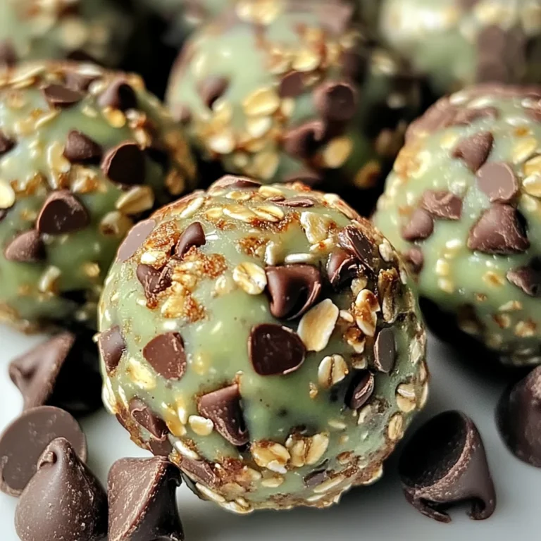 Mint Chocolate Chip Protein Balls