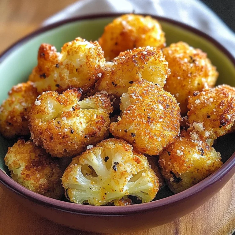 Parmesan Cauliflower Bites - Just 5 Ingredients