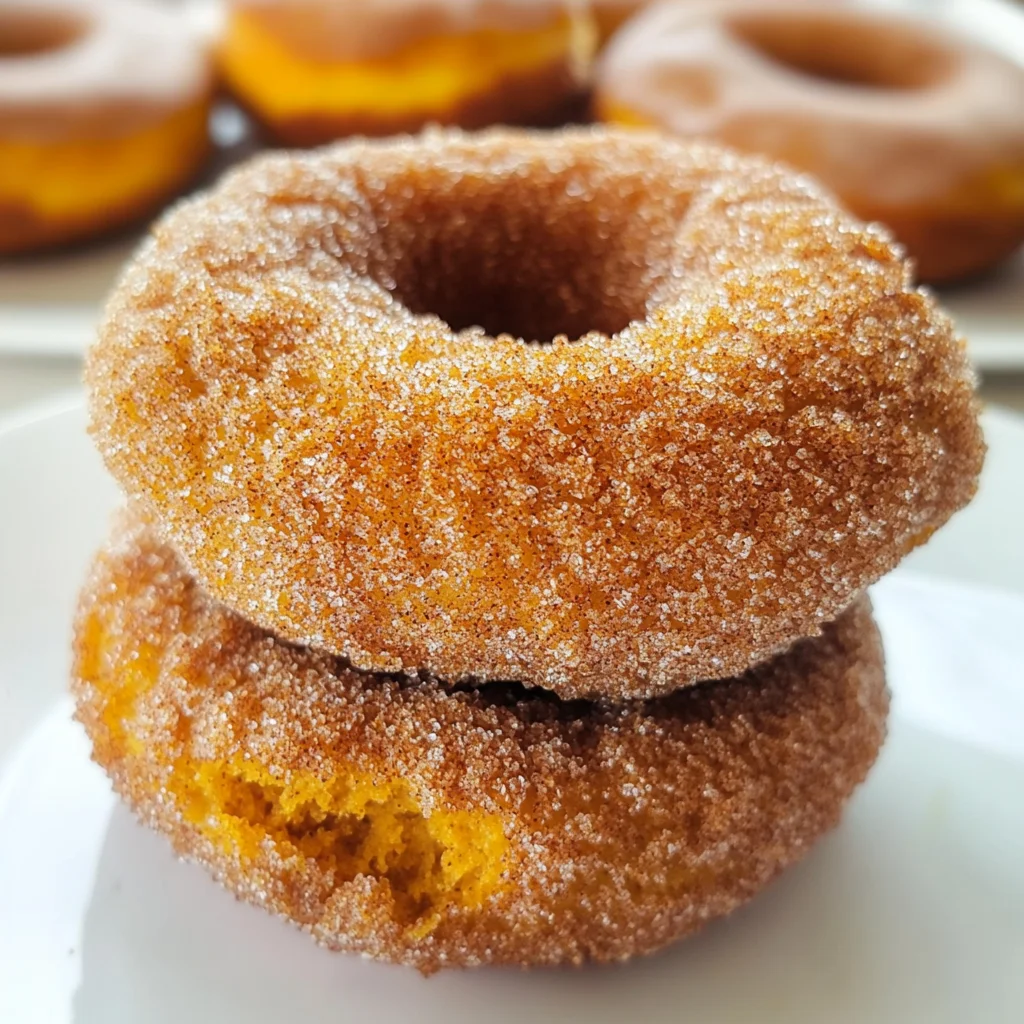 Pumpkin Cinnamon Sugar Donuts