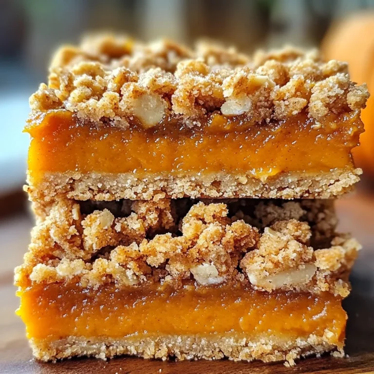 Pumpkin Pie Crumble Bars – Easy Fall Dessert Recipe