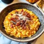 Pumpkin Risotto with Bacon & Parmesan