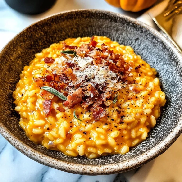 Pumpkin Risotto with Bacon & Parmesan