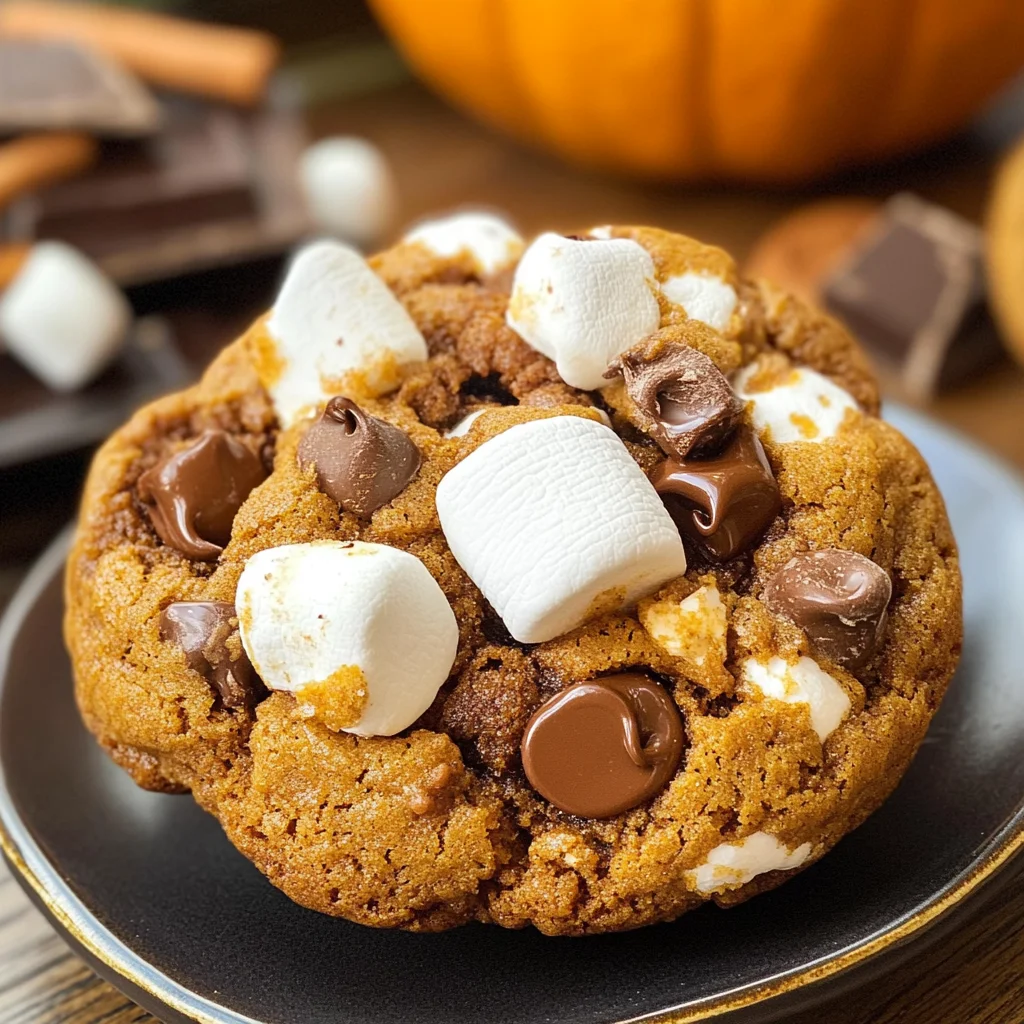 Pumpkin S'mores Cookies