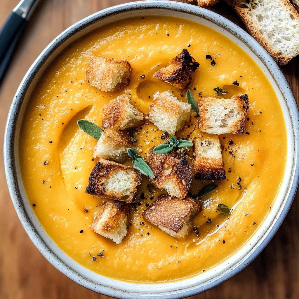 Roasted Butternut Squash Soup Recipe