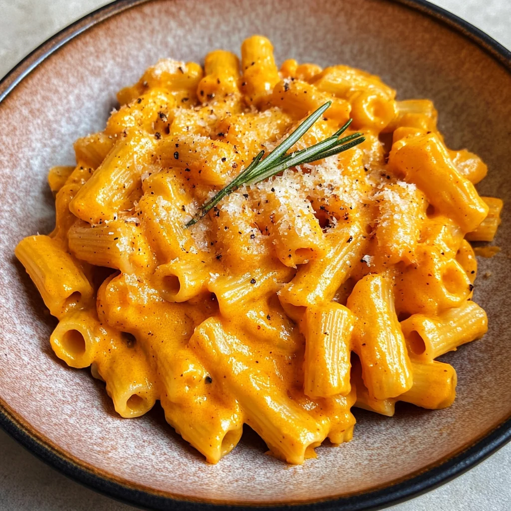 Roasted Pumpkin and Garlic Pasta
