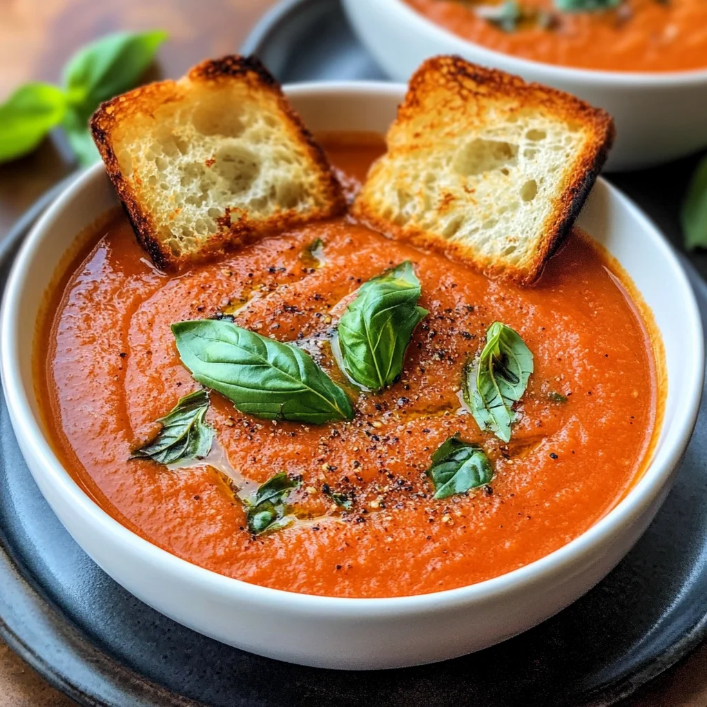 Roasted Tomato Basil Soup