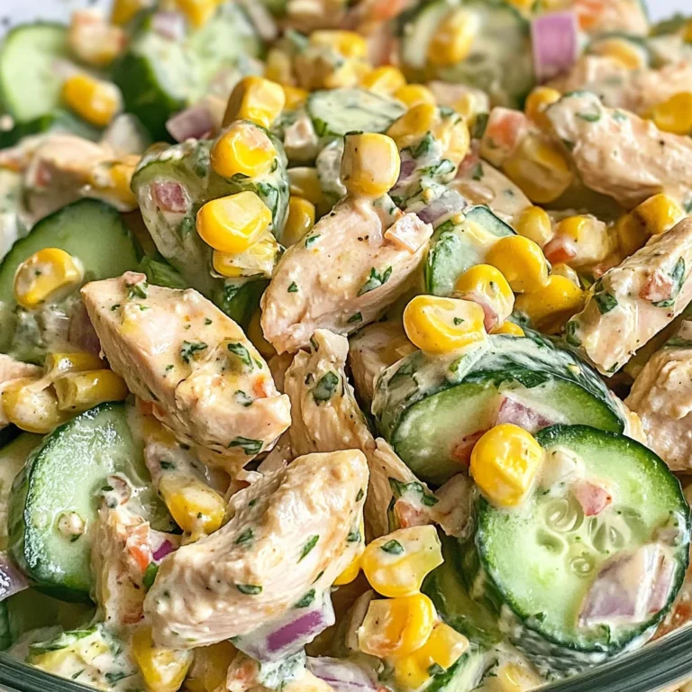 Street Corn Creamy Cucumber Salad