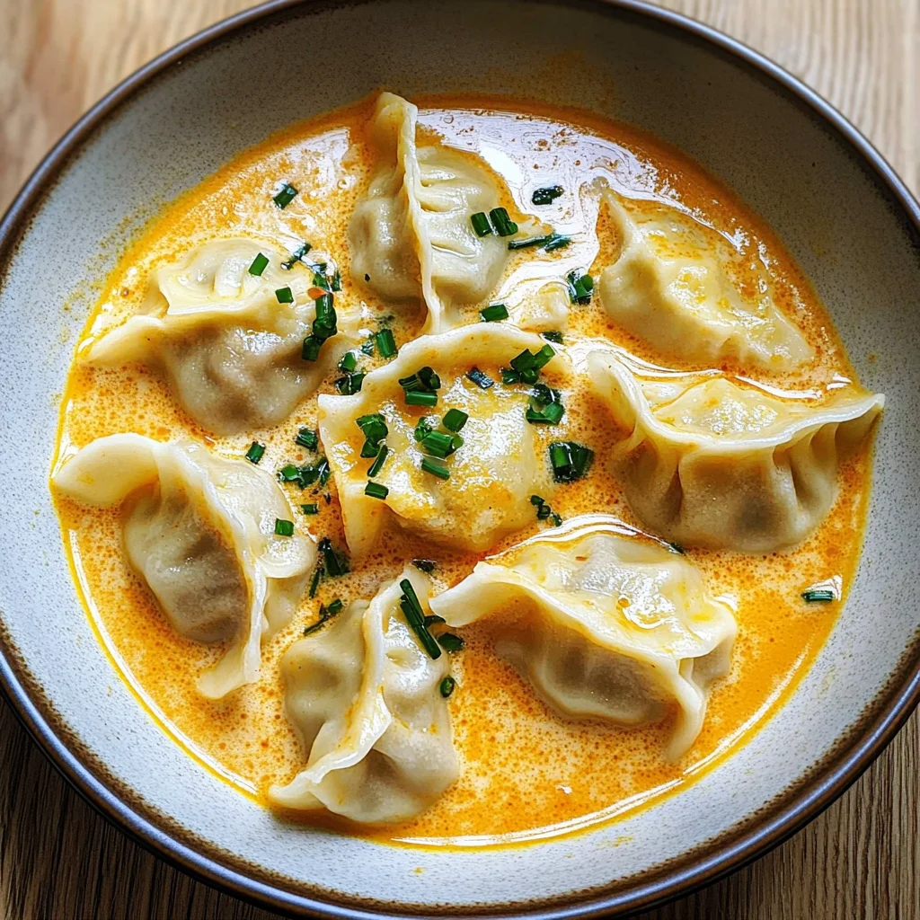 Thai Coconut Curry Dumpling Soup