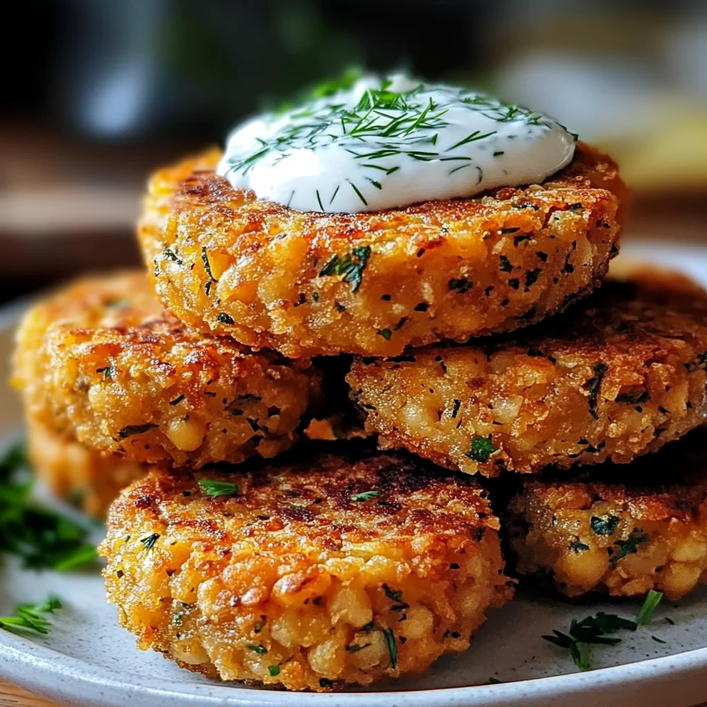Ultimate Mediterranean Lemon Chickpea Patties with Yogurt Sauce