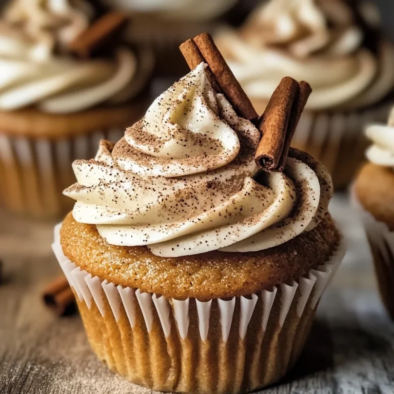 Vanilla Chai Pumpkin Latte Cupcakes with Cinnamon Brown Sugar Frosting