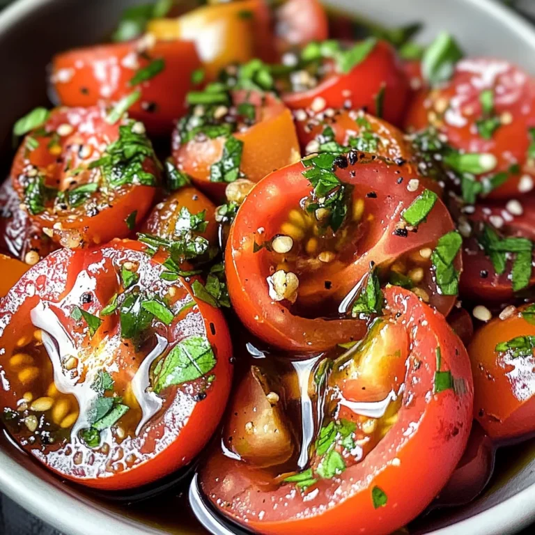 Zesty Marinated Tomatoes