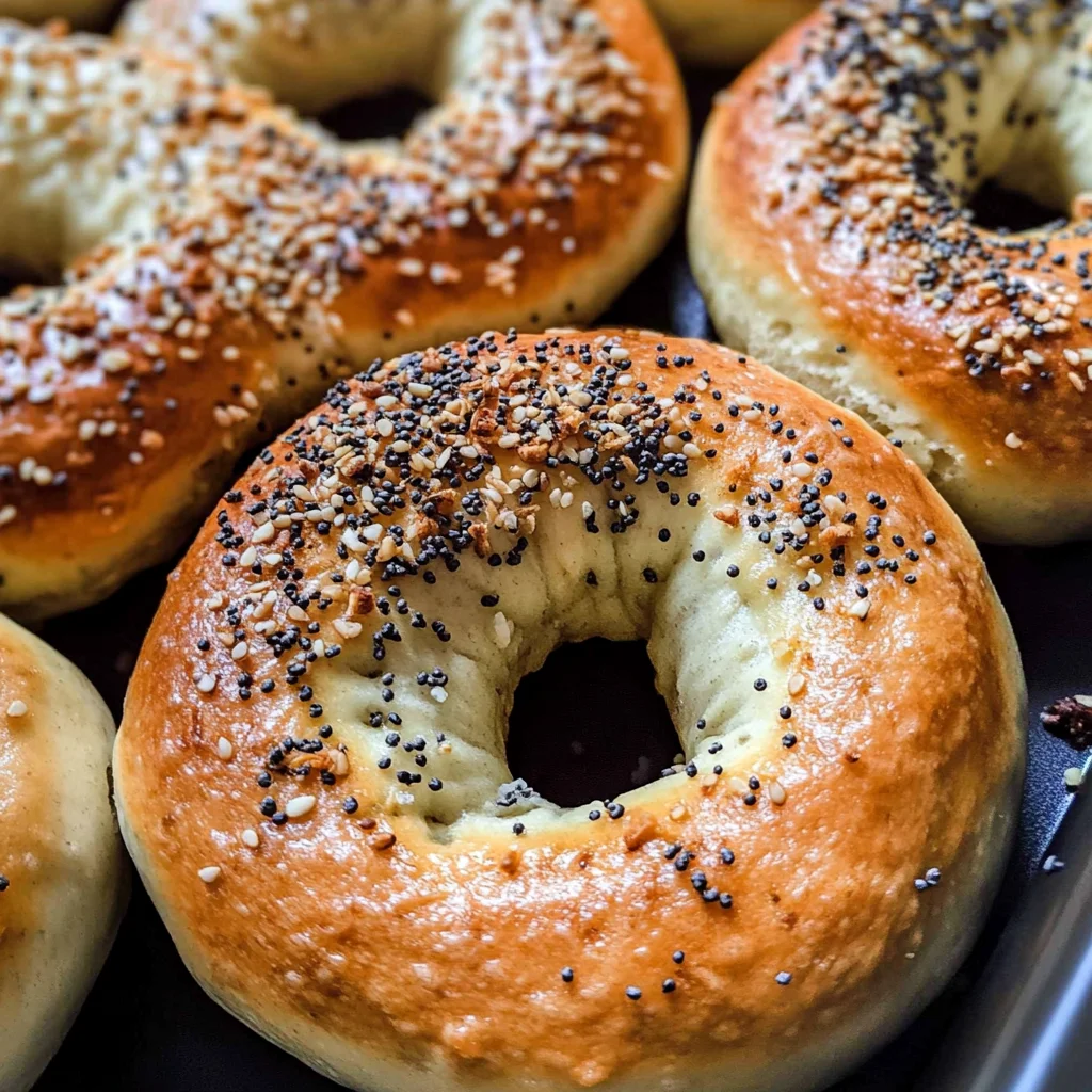 Air Fryer Protein Bagels