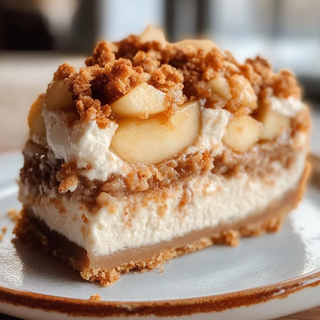 Apple Crisp Cheesecake