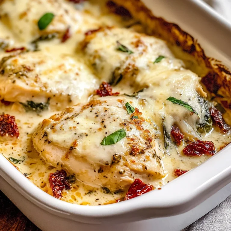 Baked Tuscan Chicken Casserole
