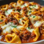Beefy Tortellini Bake