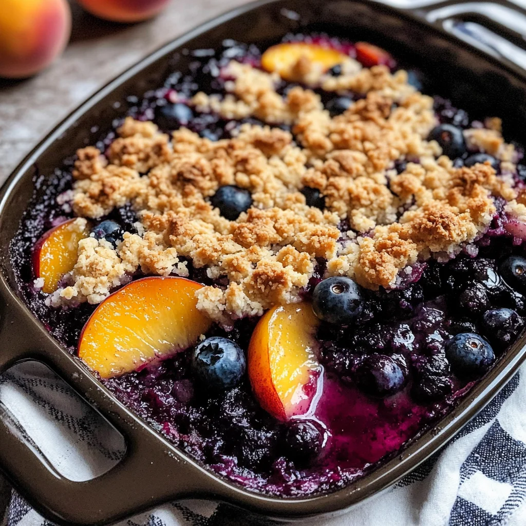 Blueberry Peach Crumble