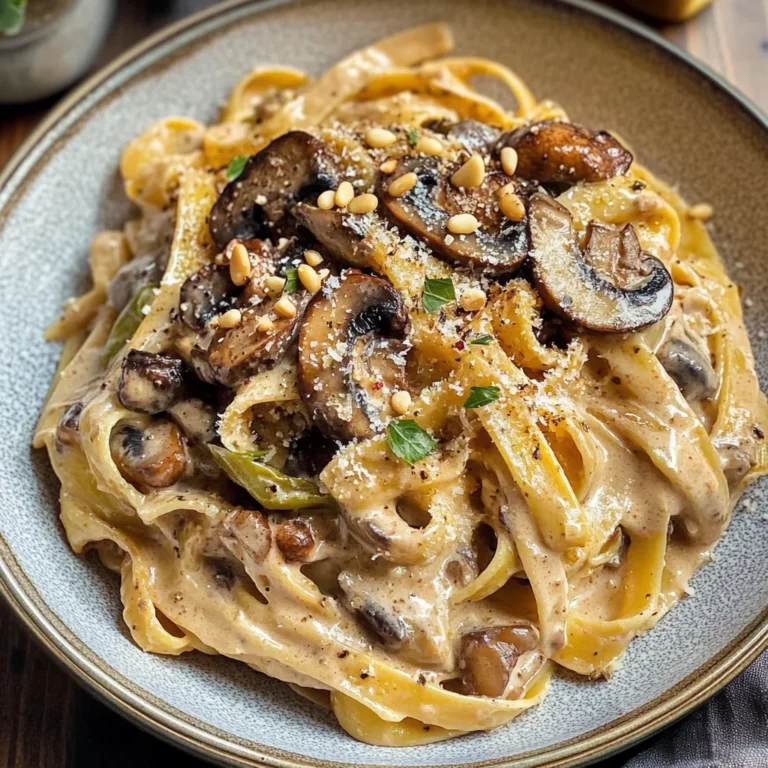 Caramelized Leek and Mushroom Gruyere Pasta