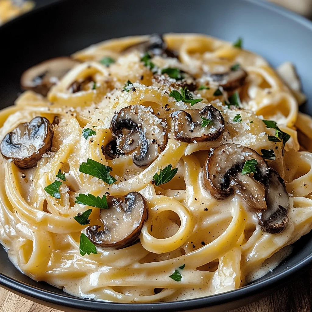 Caramelized Leek and Mushroom Gruyere Pasta