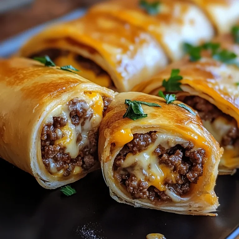 Cheesy Garlic Beef Roll-Ups