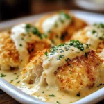 Chicken Pillows with Creamy Parmesan Sauce