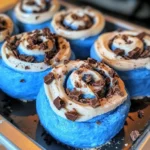 Cookie Monster Cinnamon Rolls Recipe