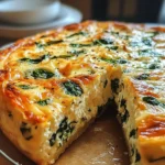 Cottage Cheese and Spinach Crustless Quiche