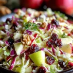 Cranberry Apple Coleslaw: A Delicious & Healthy Recipe