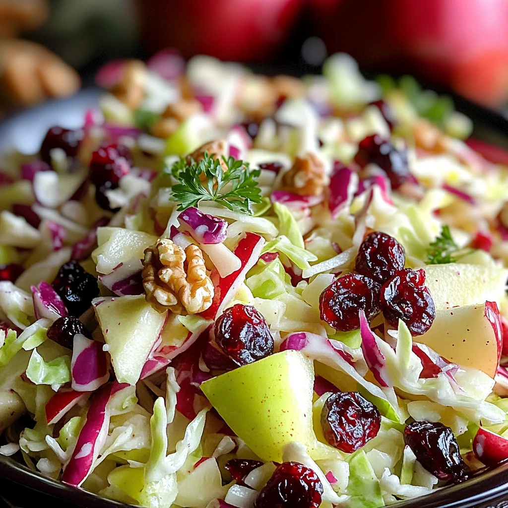Cranberry Apple Coleslaw: A Delicious & Healthy Recipe