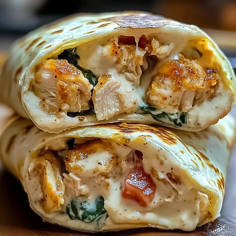 Creamy Chicken Spinach Wraps