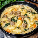 Creamy Sausage Gnocchi Soup